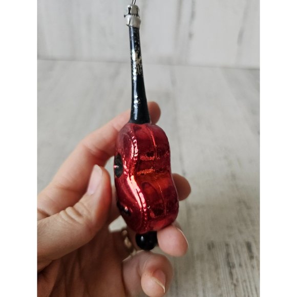 Vintage Poland mercury glass guitar banjo violin ornament Xmas tree - Picture 2 of 10